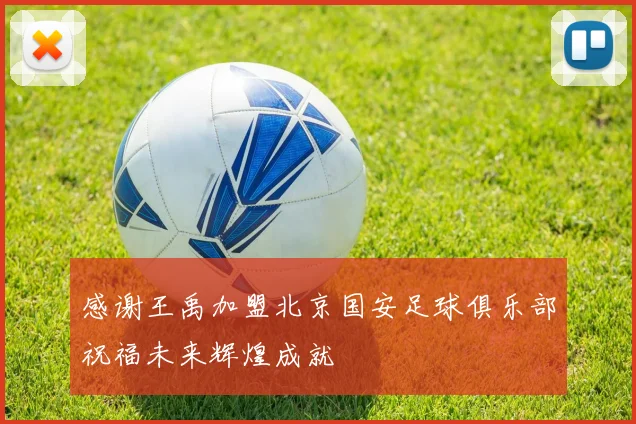 感谢王禹加盟北京国安足球俱乐部祝福未来辉煌成就