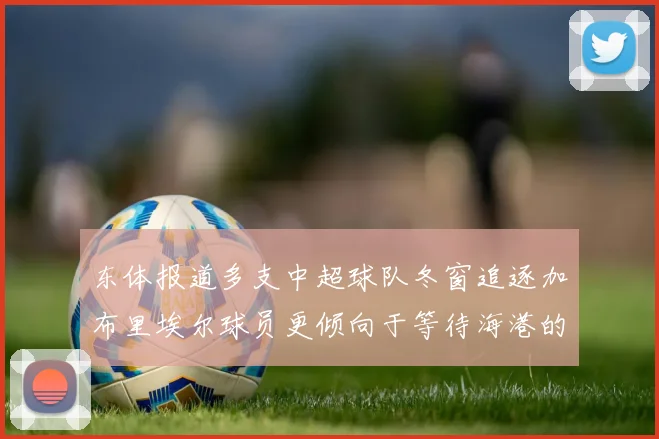 东体报道多支中超球队冬窗追逐加布里埃尔球员更倾向于等待海港的机会